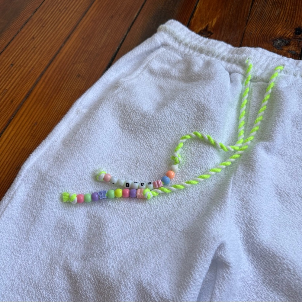 Barbie x Forever 21 Beaded Graphic Joggers Small - Picture 4 of 10